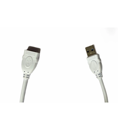 USB Male to Female Extension Cable 1.5 Yards Supports LCD, LED, TV USB Ports Connects Printer, PC, External Hard Drive (White) USB Male to Female Extension Cable 1.5 Yards Supports LCD, LED, TV USB Ports Connects Printer, PC, External Hard Drive (White)