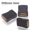 HDMI Adapter Female to Female Extender Jointer Black (Black) HDMI Adapter Female to Female Extender Jointer Black (Black)