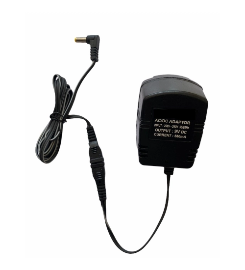 9V 500mA Power Adapter, Power Supply AC Input 200 240 V and Output 9V 500mA for Set Top Box_DTH Box, CCTV System, Router, Other Electronics And IT Gadgets with DC Pin (Black)
