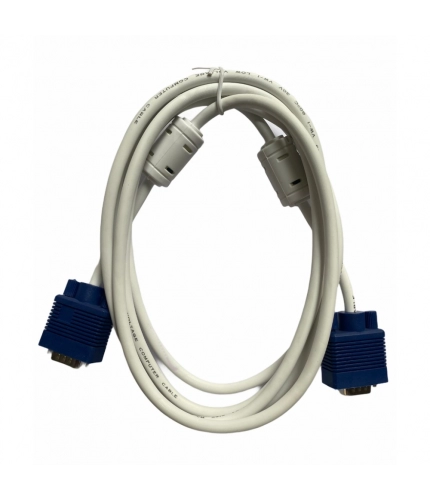 VGA Cable Male to Male 3 Yards Supports PC, Monitor, TV, LCD_LED, Plasma, Projector, TFT (White)