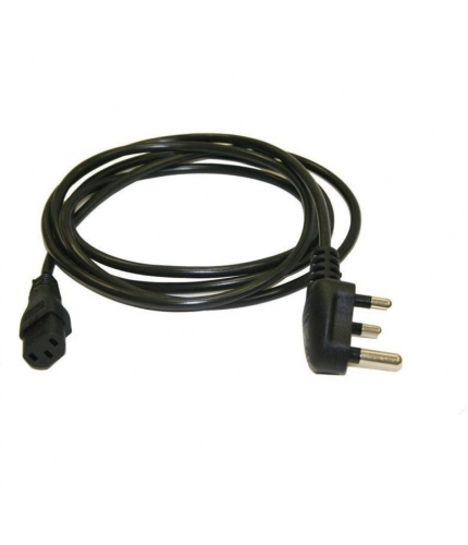 Supreme Quality 1.2 Meter 3Pin Power Cord for Computer Monitor Desktop, Printer, UPS, SMPS, Scanner (Black)