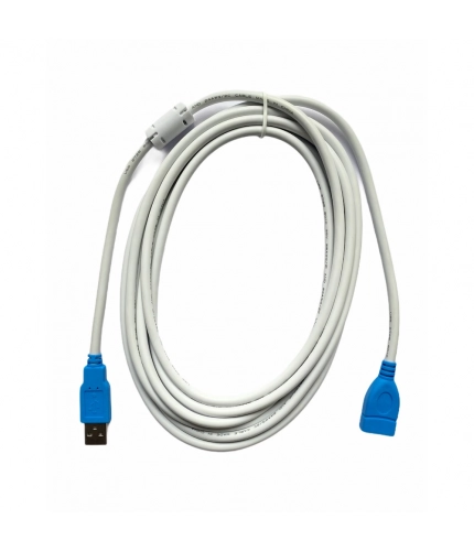 USB Male to Female Extension Cable 3 Yards Supports LCD, LED, TV USB Ports Connects Printer, PC, External Hard Drive (White)