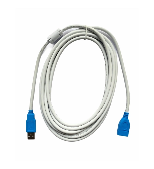 USB Male to Female Extension Cable 3 Yards Supports LCD, LED, TV USB Ports Connects Printer, PC, External Hard Drive (White)