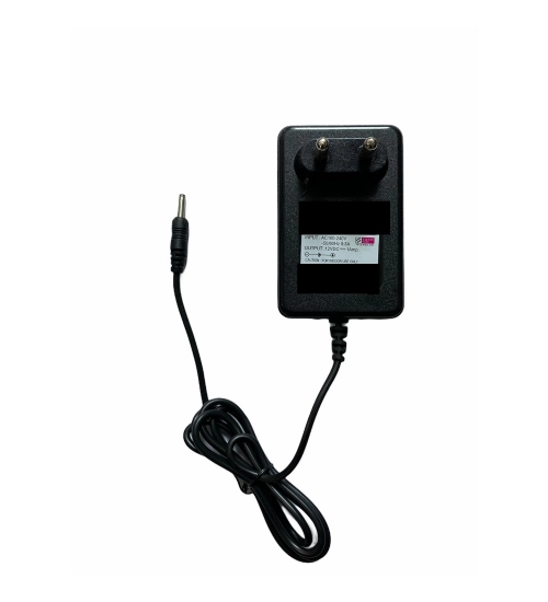 12V 1A Power Adapter, Power Supply AC Input 100 240 V and Output 12V 1A for Set Top Box_DTH Box, CCTV System, Router, Other Electronics And IT Gadgets with Vtech Pin (Black)