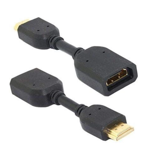 Male to Female HDMI Cables 0.1 (Black)