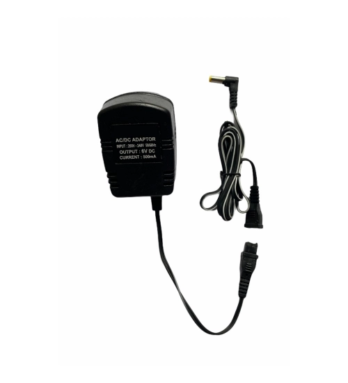 6V 500mA Power Adapter, Power Supply AC Input 200 240 V and Output 6V 500mA for Set Top Box_DTH Box, CCTV System, Router, Other Electronics And IT Gadgets with DC Pin (Black)