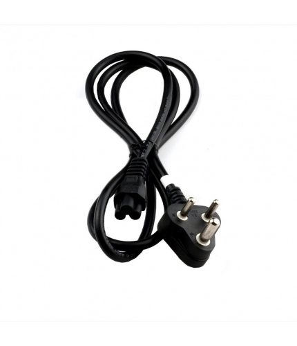 Supreme Quality 1.2 Meter 3Pin Power Cord for Laptop (Black)
