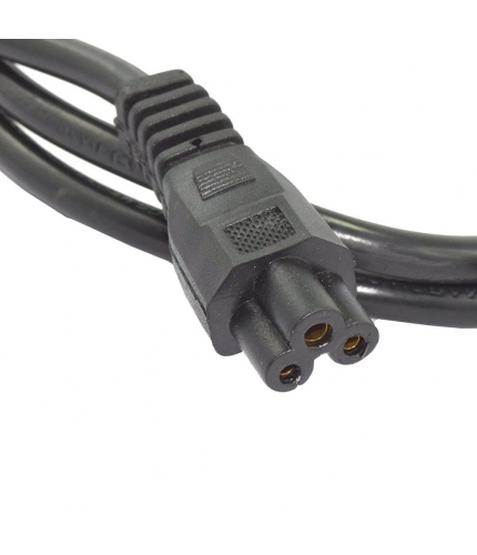 Supreme Quality 1.2 Meter 3Pin Power Cord for Laptop (Black)
