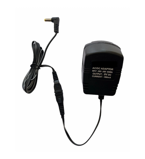 9V 500mA Power Adapter, Power Supply AC Input 200 240 V and Output 9V 500mA for Set Top Box_DTH Box, CCTV System, Router, Other Electronics And IT Gadgets with DC Pin (Black)
