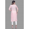 Dropship Women's Cotton Straight Kurti (Pink)