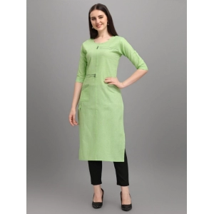 Generic Women's Cotton Straight Kurti (Pista)