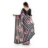 Women's Georgette Saree With Blouse (Pink, 5-6mtrs)