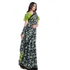 Women's Georgette Saree With Blouse (Green, 5-6mtrs)