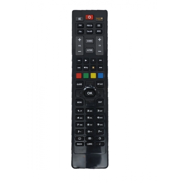 Dropship DTH Set Top Box Remote (With Recording), Compatible With Dish TV+ Hd Set Top Box Remote_Old Remote Functions Must Be Exactly Same (Color:Multi)