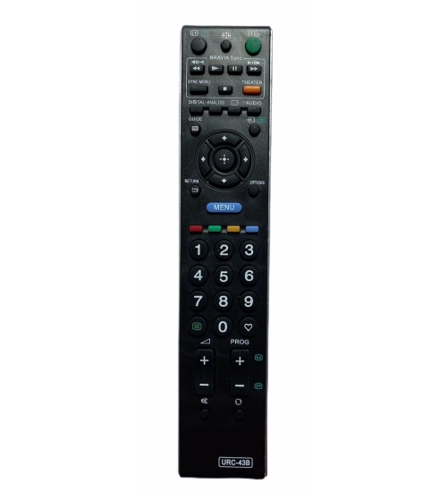 LCD_LED Remote No. URC 43, Compatible With Sony Bravia LCD_LED TV Remote Control_Old Remote Functions Must Be Exactly Same (Color:Multi)