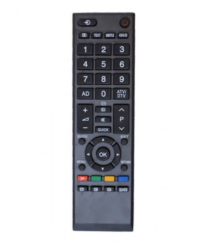 LCD_LED Remote No. 90334, Compatible With Toshiba LCD_LED TV Remote Control_Old Remote Functions Must Be Exactly Same (Color:Multi)