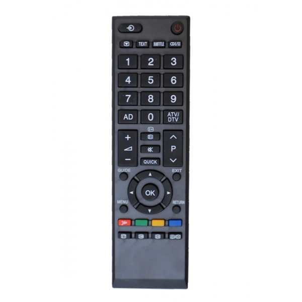 Dropship LCD_LED Remote No. 90334, Compatible With Toshiba LCD_LED TV Remote Control_Old Remote Functions Must Be Exactly Same (Color:Multi)