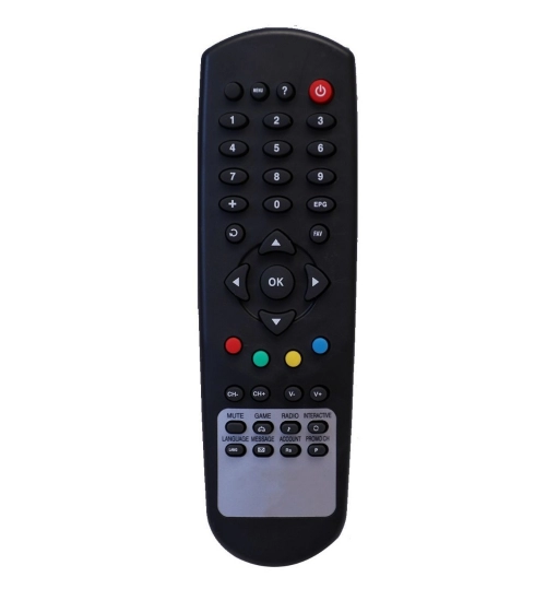 Set Top Box Remote No. 806, Compatible With Hathway Set Top Box Remote Control_Old Remote Functions Must Be Exactly Same (Color:Multi)