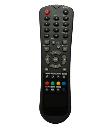 Set Top Box Remote No. 3, Compatible With Hathway Set Top Box Remote Control_Old Remote Functions Must Be Exactly Same (Color:Multi)