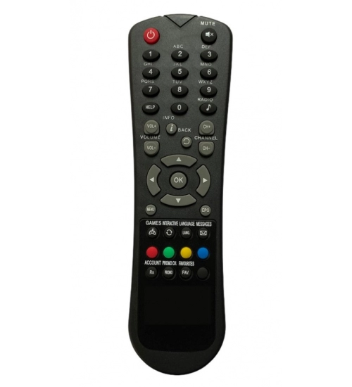 Set Top Box Remote No. 3, Compatible With Hathway Set Top Box Remote Control_Old Remote Functions Must Be Exactly Same (Color:Multi)