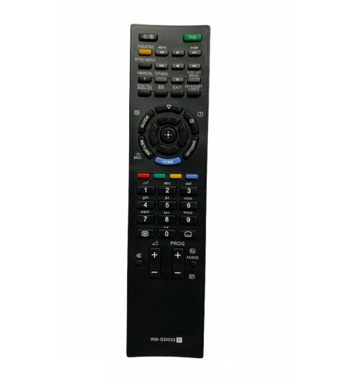 LCD_LED Remote No. URC 67, Compatible With Sony Bravia LCD_LED TV Remote Control (Black) (Color:Multi)