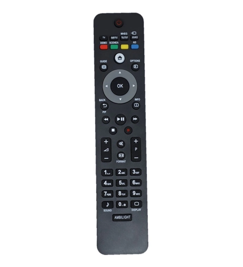 LCD_LED Remote No. URC 126, Compatible With PHILIPS LCD_LED TV Remote Control _Old Remote Functions Must Be Exactly Same (Color:Multi)