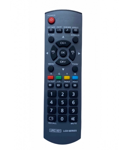 LCD_LED Remote No. URC 401, Compatible With PANASONIC LCD_LED TV Remote Control _Old Remote Functions Must Be Exactly Same (Color:Multi)