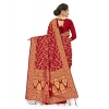 Women's Banarasi Silk Saree With Blouse (Maroon, 5-6Mtrs) Women's Banarasi Silk Saree With Blouse (Maroon, 5-6Mtrs)