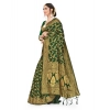 Women's Banarasi Silk Saree With Blouse (Green, 5-6Mtrs) Women's Banarasi Silk Saree With Blouse (Green, 5-6Mtrs)