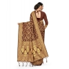 Women's Banarasi Silk Saree With Blouse (Coffee, 5-6Mtrs) Women's Banarasi Silk Saree With Blouse (Coffee, 5-6Mtrs)