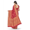 Women's Banarasi Silk Saree With Blouse (Peach, 5-6Mtrs) Women's Banarasi Silk Saree With Blouse (Peach, 5-6Mtrs)