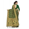 Women's Banarasi Silk Saree With Blouse (Green, 5-6Mtrs) Women's Banarasi Silk Saree With Blouse (Green, 5-6Mtrs)