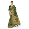 Women's Banarasi Silk Saree With Blouse (Green, 5-6Mtrs) Women's Banarasi Silk Saree With Blouse (Green, 5-6Mtrs)