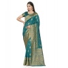 Women's Banarasi Silk Saree With Blouse (Peach, 5-6Mtrs) Women's Banarasi Silk Saree With Blouse (Peach, 5-6Mtrs)