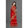 Women's Net Saree With Blouse (Red, 5-6Mtrs) Women's Net Saree With Blouse (Red, 5-6Mtrs)