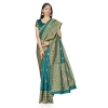 Women's Banarasi Silk Saree With Blouse (Peach, 5-6Mtrs) Women's Banarasi Silk Saree With Blouse (Peach, 5-6Mtrs)