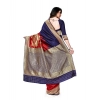 Women's Banarasi Silk Saree With Blouse (Navy Blue, Red, 5-6Mtrs) Women's Banarasi Silk Saree With Blouse (Navy Blue, Red, 5-6Mtrs)