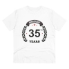 Men's PC Cotton 35th Anniversary Printed T Shirt (Color: White, Thread Count: 180GSM) Men's PC Cotton 35th Anniversary Printed T Shirt (Color: White, Thread Count: 180GSM)