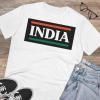 Men's PC Cotton India Printed T Shirt (Color: White, Thread Count: 180GSM) Men's PC Cotton India Printed T Shirt (Color: White, Thread Count: 180GSM)