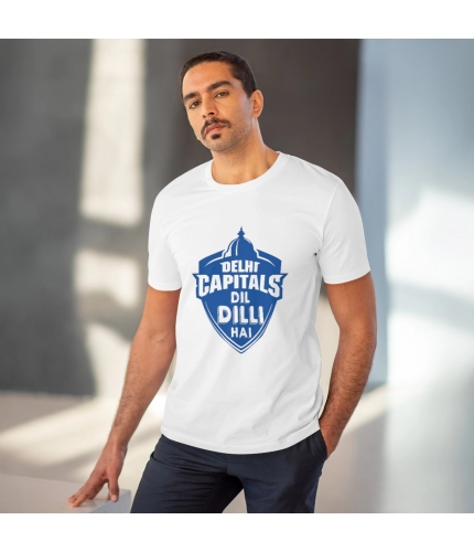 Men's PC Cotton Cricket Design Printed T Shirt (Color: White, Thread Count: 180GSM) Men's PC Cotton Cricket Design Printed T Shirt (Color: White, Thread Count: 180GSM)