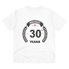 Men's PC Cotton 30th Anniversary Printed T Shirt (Color: White, Thread Count: 180GSM) Men's PC Cotton 30th Anniversary Printed T Shirt (Color: White, Thread Count: 180GSM)