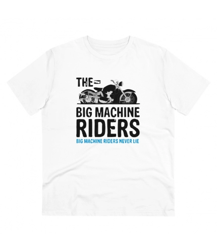 Men's PC Cotton Bike Ride Design Printed T Shirt (Color: White, Thread Count: 180GSM)