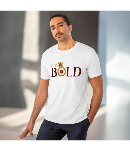 Men's PC Cotton Cricket Design Printed T Shirt (Color: White, Thread Count: 180GSM) Men's PC Cotton Cricket Design Printed T Shirt (Color: White, Thread Count: 180GSM)