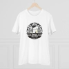 Men's PC Cotton Bike Ride Design Printed T Shirt (Color: White, Thread Count: 180GSM)
