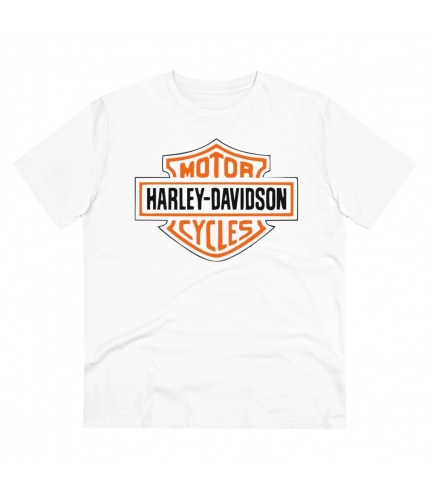Men's PC Cotton Bike Ride Design Printed T Shirt (Color: White, Thread Count: 180GSM)
