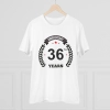 Men's PC Cotton 36th Anniversary Printed T Shirt (Color: White, Thread Count: 180GSM) Men's PC Cotton 36th Anniversary Printed T Shirt (Color: White, Thread Count: 180GSM)