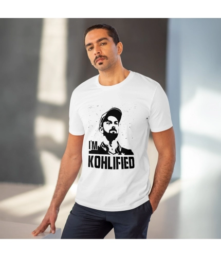 Men's PC Cotton Cricket Design Printed T Shirt (Color: White, Thread Count: 180GSM) Men's PC Cotton Cricket Design Printed T Shirt (Color: White, Thread Count: 180GSM)