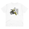 Men's PC Cotton Bike Ride Design Printed T Shirt (Color: White, Thread Count: 180GSM)