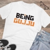 Men's PC Cotton Being Gujju Printed T Shirt (Color: White, Thread Count: 180GSM) Men's PC Cotton Being Gujju Printed T Shirt (Color: White, Thread Count: 180GSM)