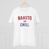Men's PC Cotton Nasto And Chill Printed T Shirt (Color: White, Thread Count: 180GSM) Men's PC Cotton Nasto And Chill Printed T Shirt (Color: White, Thread Count: 180GSM)